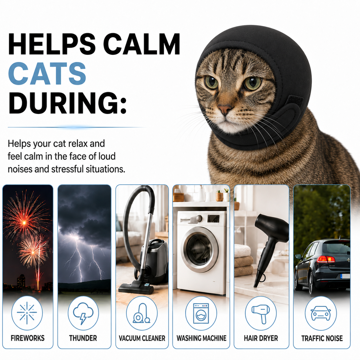 HushKitty Noise Cancelling Ear Wrap